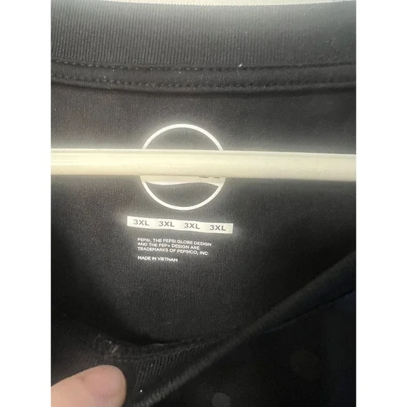 Pepsi Outfitters Workwear Performance Shirt Black 3XL Merch Logo Tee - Picture 2 of 4